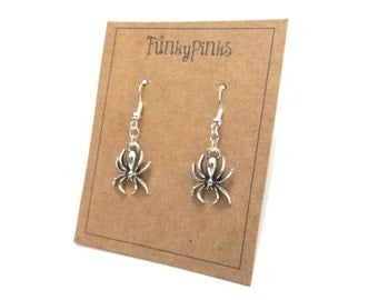 Spider Earrings, Halloween Earrings, Spider Jewellery, Halloween Jewellery, Spider Jewelry, Spiderman, Halloween Costume Jewelry