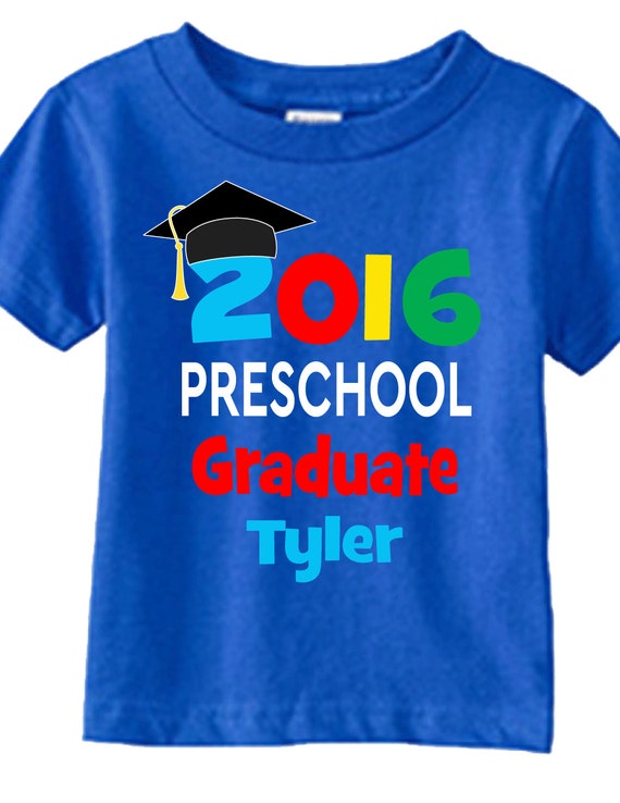 Preschool Graduate 2016 Shirts and Tshirts for Kids on Royal