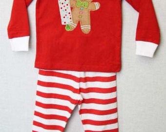 Items similar to Retro Christmas Tree Pajamas, Girls Christmas Pajamas ...
