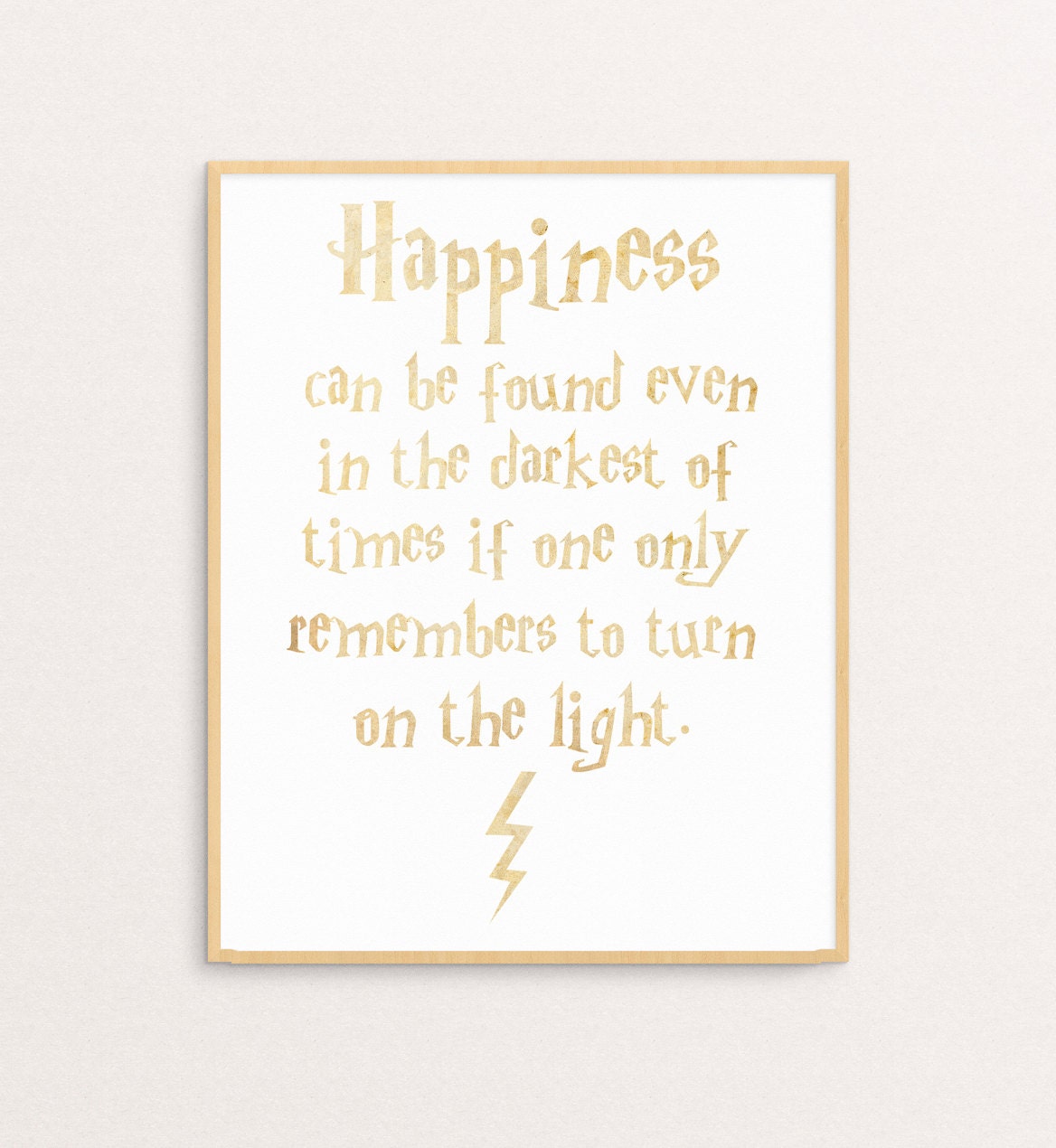 Harry Potter Quote Happiness can be found by ohlovelydaydesign