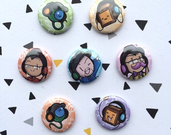 button set markiplier,jacksepticeye, tiny box tim and sam septiceye (music version)