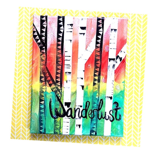 Wanderlust Canvas Wanderlust Wall Art Travel by Drankthepaint