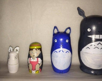 totoro nesting dolls