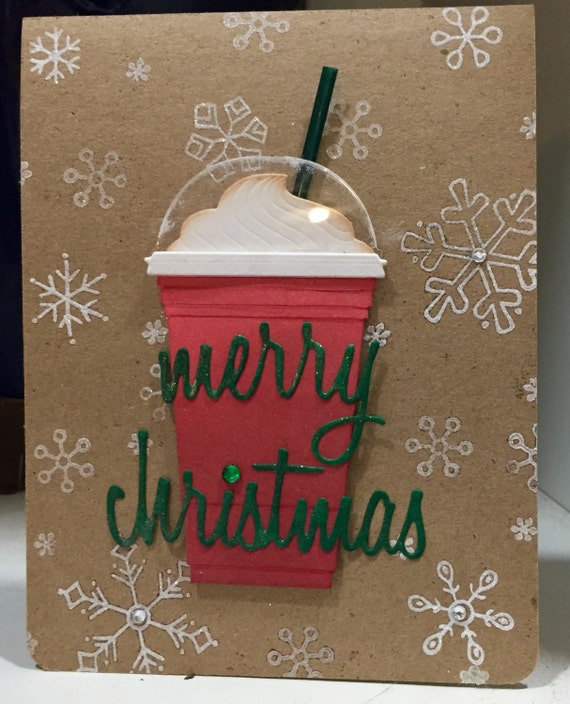 Items similar to Starbucks Christmas Gift Card Holder and