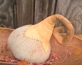 Primitive Wool Pumpkin-Folk Art Pumpkin