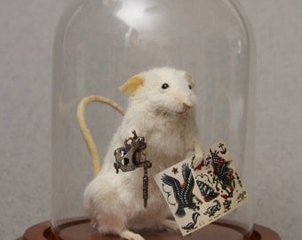 Taxidermy Tattoo Artist Mouse Tattooer Custom Made to Order