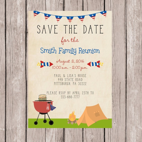 4th of July Invitation from Etsy