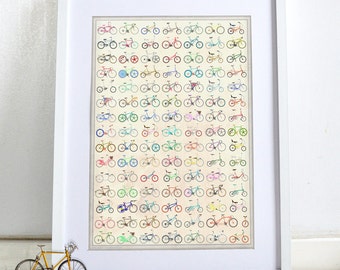 Bicycle, Bicycles, Bike, Bikes, cycling, cycle, Poster Wall Art Hanging Print Home Décor