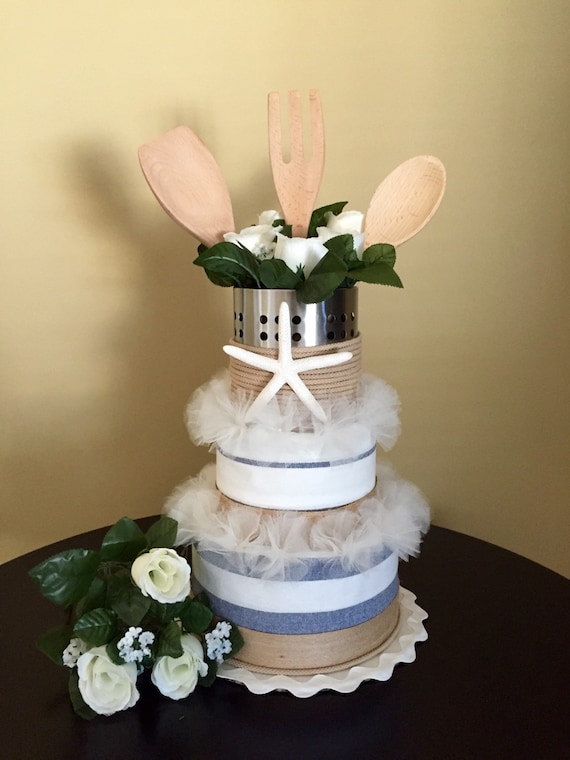Kitchen Cake - Nautical - Bridal Shower - Gift for Mom - Mothers Day ...