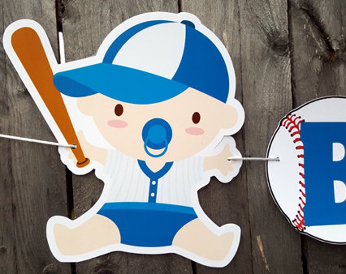 Baseball Baby Shower Banner - Baseball Banner - Baseball Nursery Banner