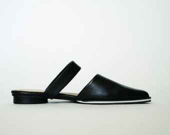 black flats closed toe