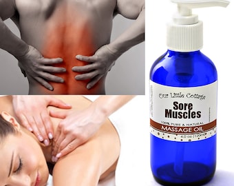 Sore Muscles Massage Oil, Massage Oil, Achy Muscles Massage Oil, Aches and Pains, Aches & Pains,