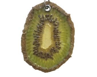 Real Kiwi Slice Necklace