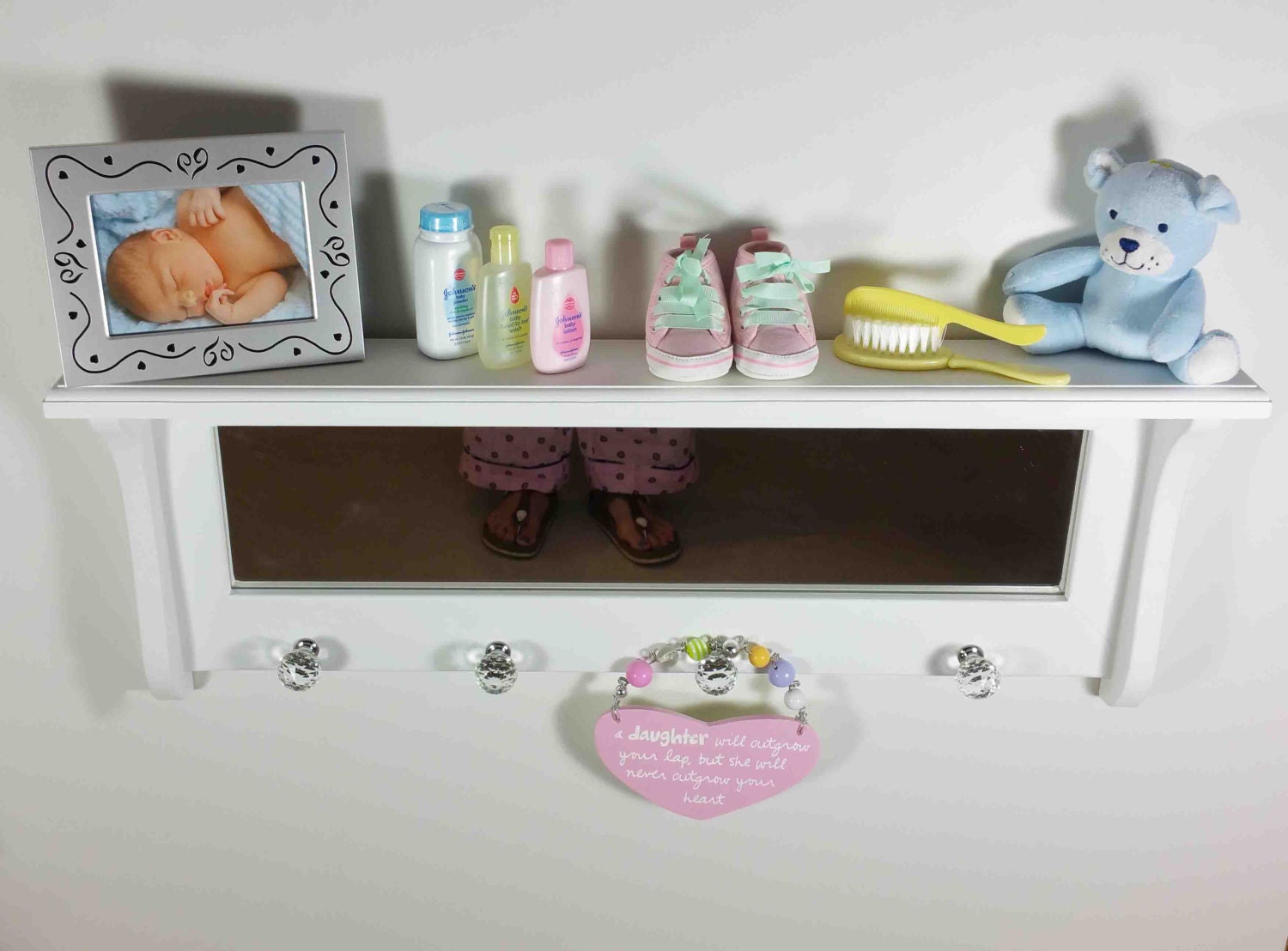 Mirrored Wall Shelf Baby's Room Child's Room