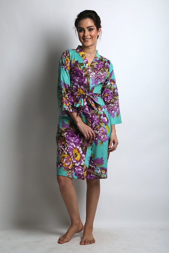 floral summer robe