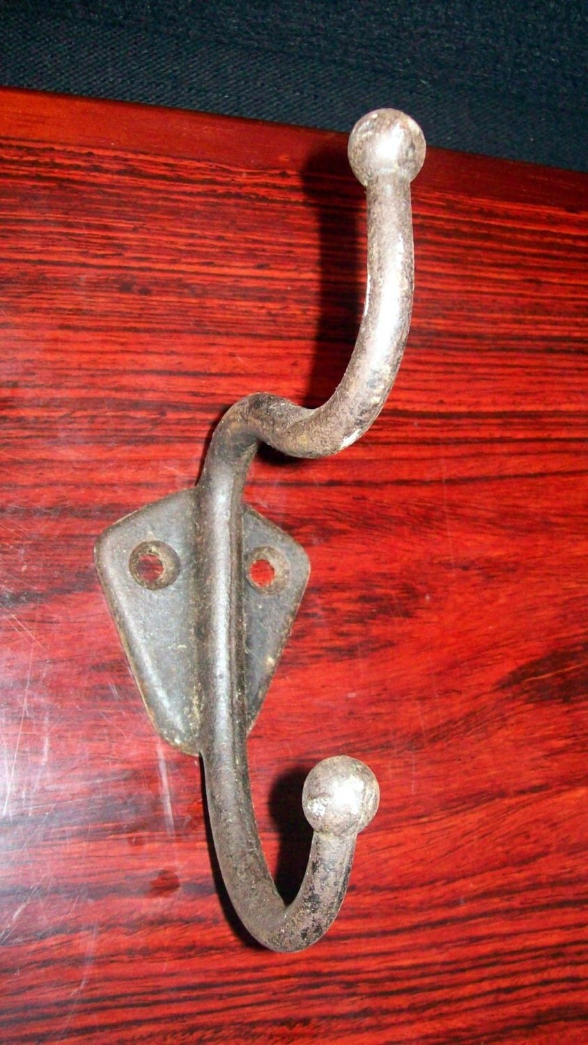 Coat hook cloak LARGE Antique / vintage cast iron by GraniteWood
