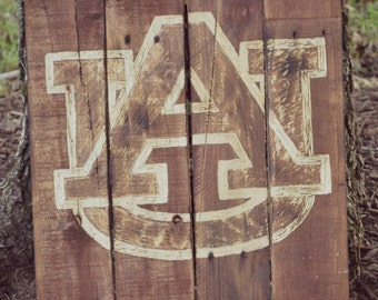 Auburn University Pallet Wood Art Sign Decor