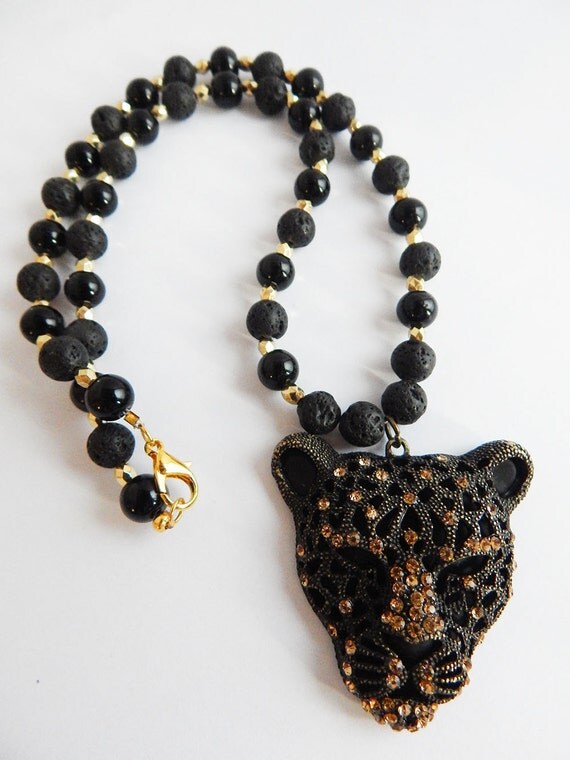  Panther  Necklace  African Black  Panther  Jewelry  Ladies