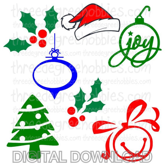 Download Christmas Pack 1 Digital Download SVG DXF EPS Silhouette ...