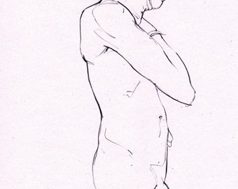 life drawing male model