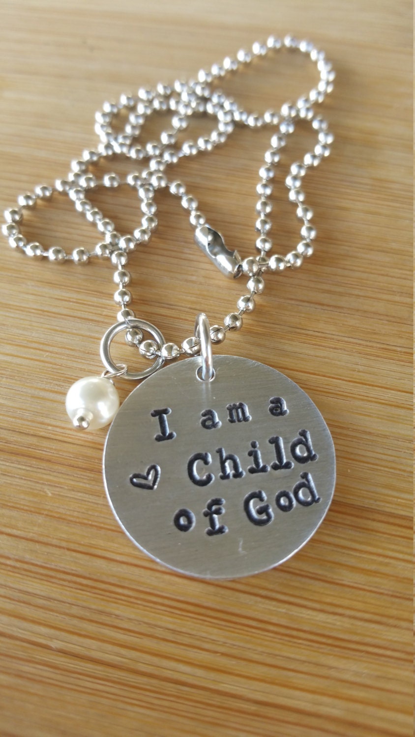 I am a CHILD of GOD necklace perfect for an LDS Baptism