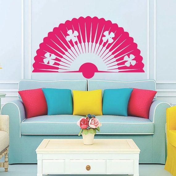 Fan Wall Stickers Women Japanese Decals Vinyl Decal by CozyDecal