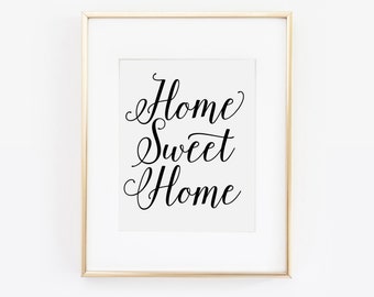 Welcome home print | Etsy