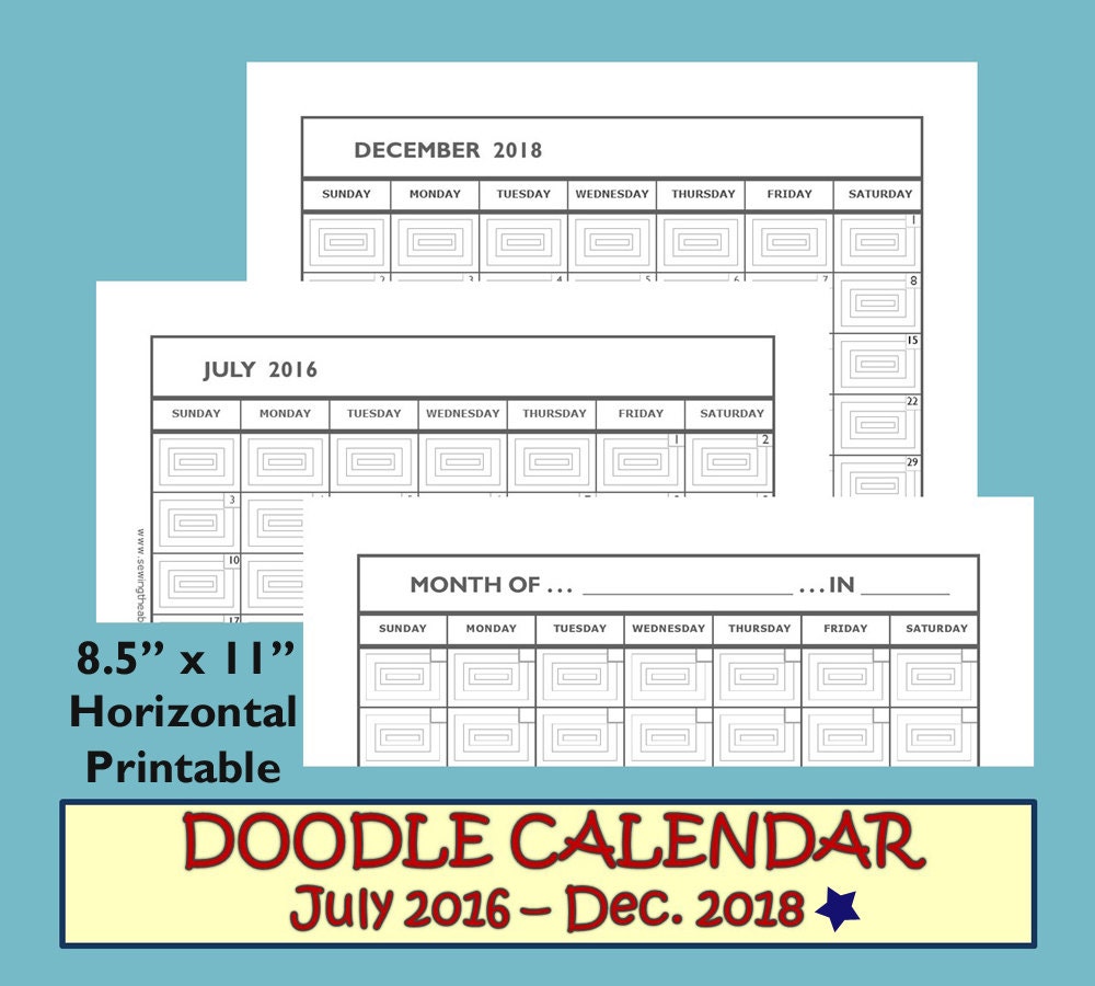 Monthly Calendar 2017 2018 Monthly Calendar Printable 2017