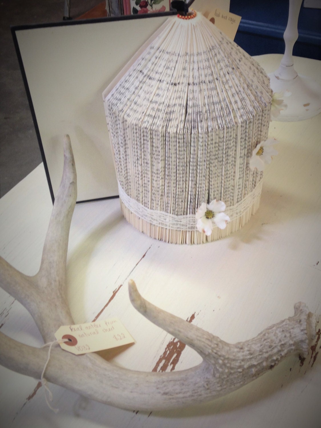 Bird cage book art birdcage nursery book art