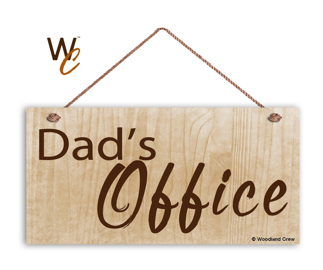 ON SALE Dad's Office Sign Gift For Dad Father's Day