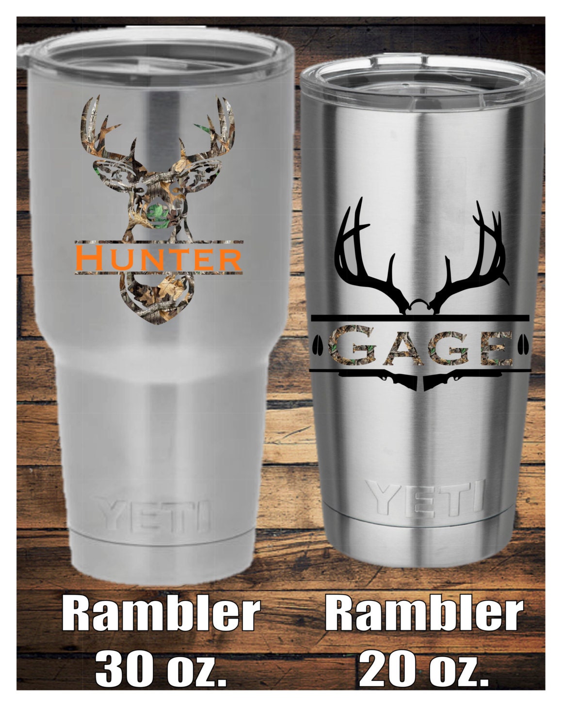 Camo Hunting & Fishing Vinyl Decals by TheCraftyAggie on Etsy