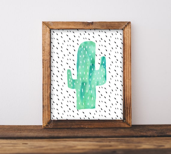 Cactus Wall Art Nursery Printable Gender Neutral Southwestern