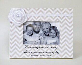 Grandparents Gift Long Distance Personalized Picture Frame Gift for Grandparents from Baby Grandchild Grandparent's Day Custom Photo Frame