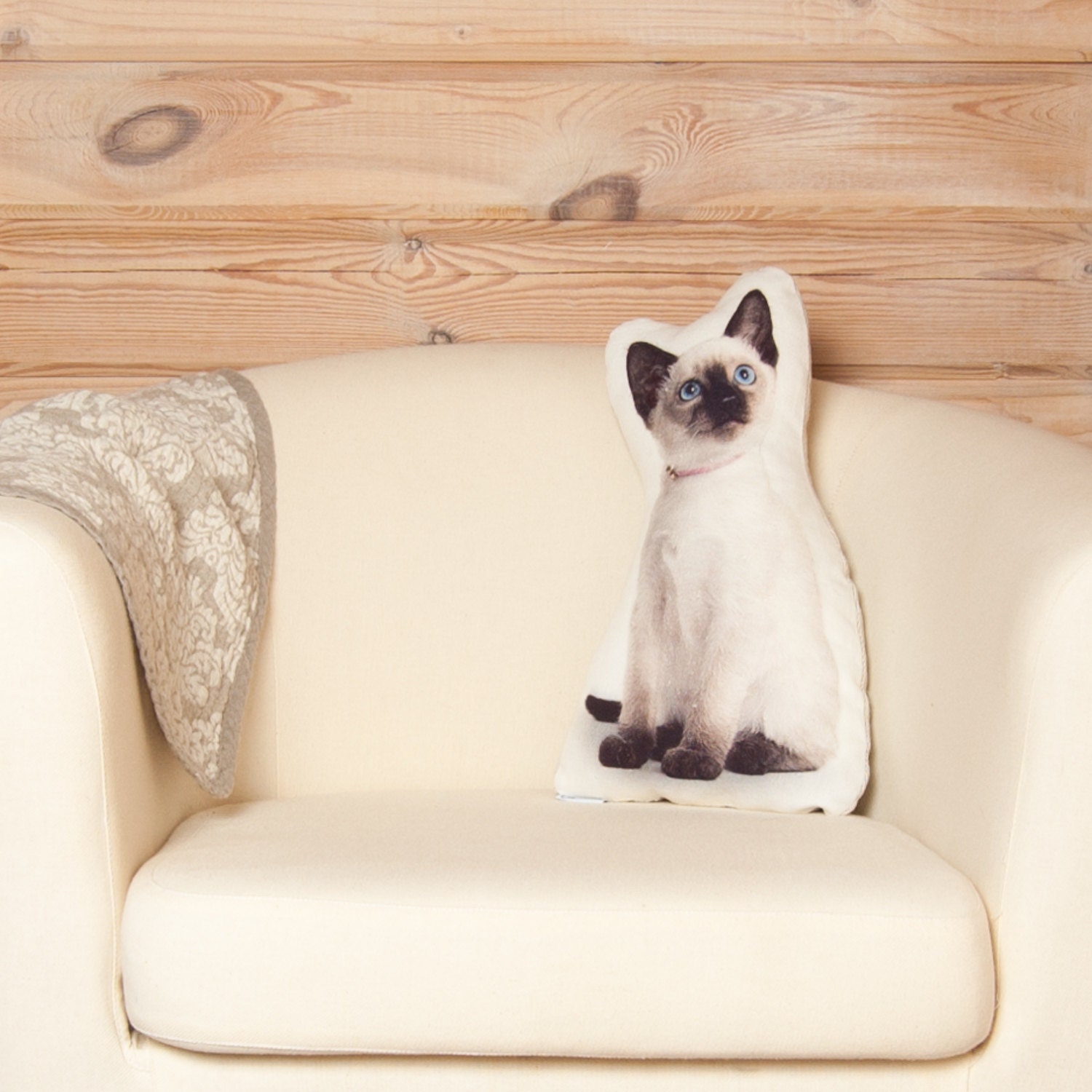 siamese cat pillow