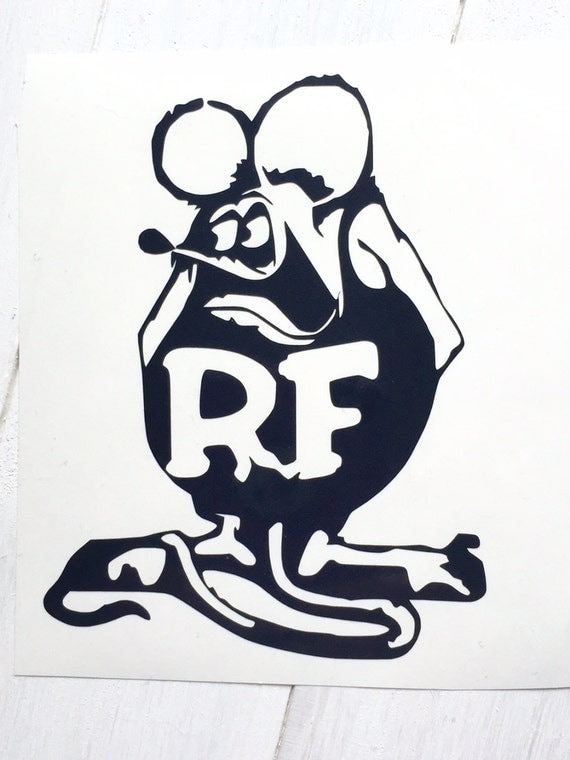 DIY Rat Fink Decal cut from Vinyl