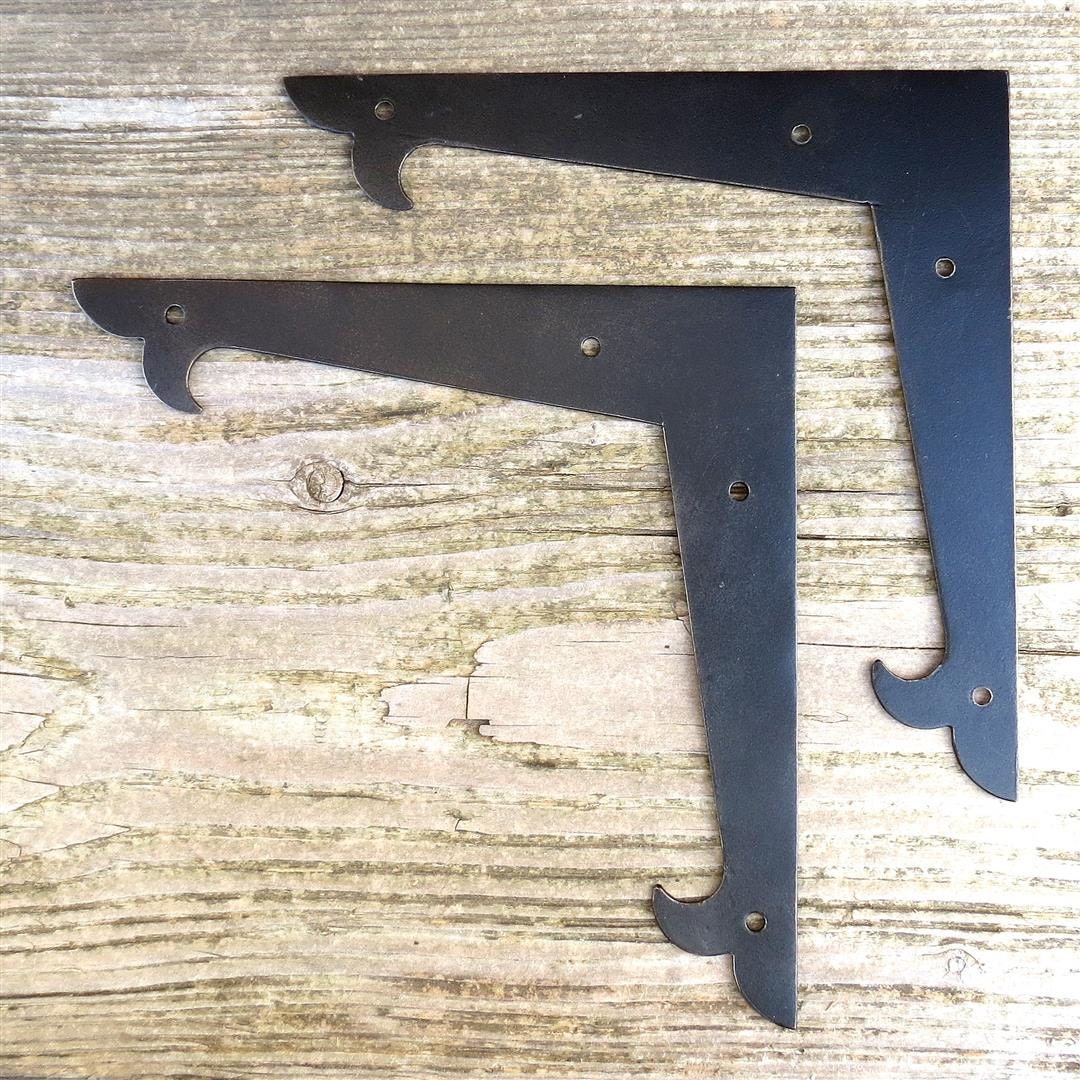 2 Decor 6 Flat Corner Plates Door Picture Frame Brace