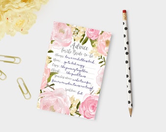 Bridal shower advice cards, Advice for the bride to be, bridal shower game, advice cards printable advice cards Advice for the bride cards b