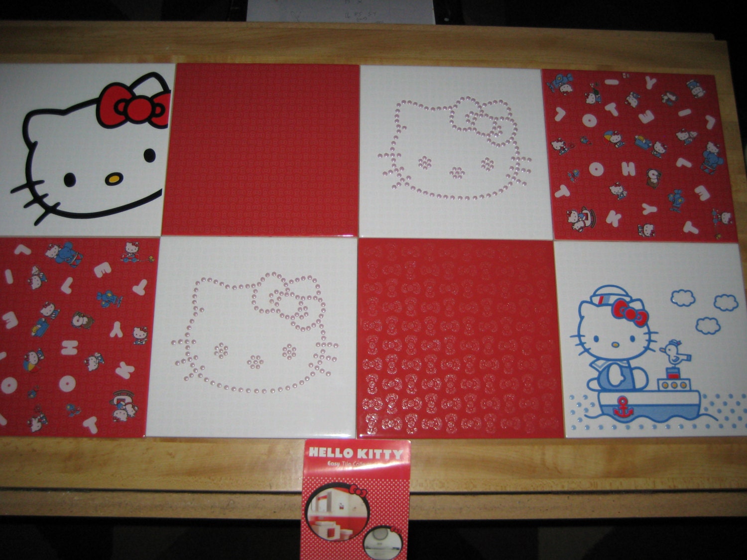  Hello  Kitty  Lovers 8 pcs Ceramic 8x8 Tiles  by bellatile on 