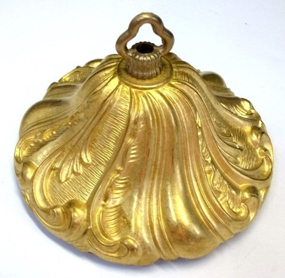 Ornate Brass Chandelier Ceiling Canopy Art Nouveau Style