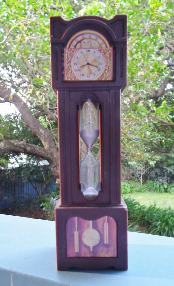 Vintage Novelty Egg Timer 1960s Grandfather Clock. Also Suit