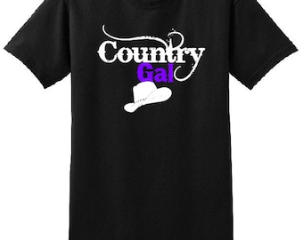 Country Gal t-shirt"Southern tshirt,southern girl,country gal,southern charm tee,southern,simply southern tees,southern gal tee,country gal