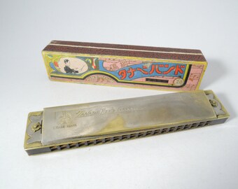 Vintage Japanese Harmonica, Tremolo Tuned Harmonica