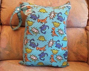 Single-Pocket Wet Bag, Waterproof, 12"x16", Travel Shoes Bag, Laundry Bag, Sport Wet Bag, Baby Diaper Bag