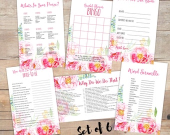 Naughty Bridal Shower Game ADULT Dirty Thoughts Printables