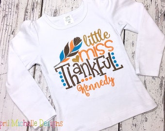 little miss thankful shirt