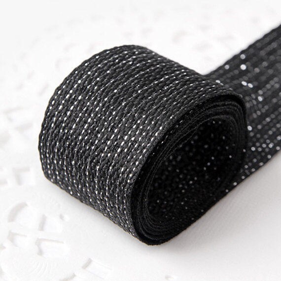 10 yd x Black Grosgrain ribbon / Black Color of Double Faced Ribbon ...