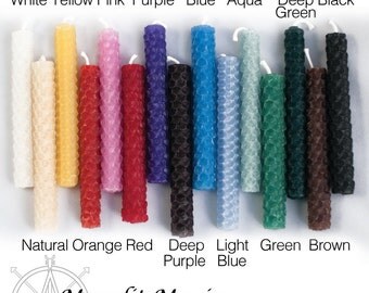 Beeswax Chime Candles Ritual Candles Pagan Wicca