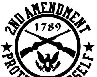 Download SVG - 2nd Amendment SVG - DXF - Gun Rights - Skull svg ...