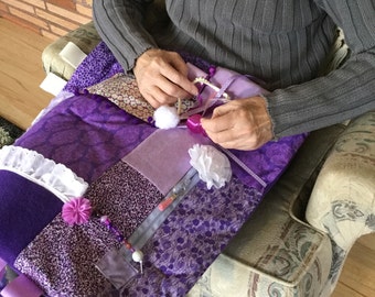 Fidget Quilt | Alzheimer's Quilt | Fidget Blanket| PASSION for PURPLE 2 Stroke Activities by Restless Remedy