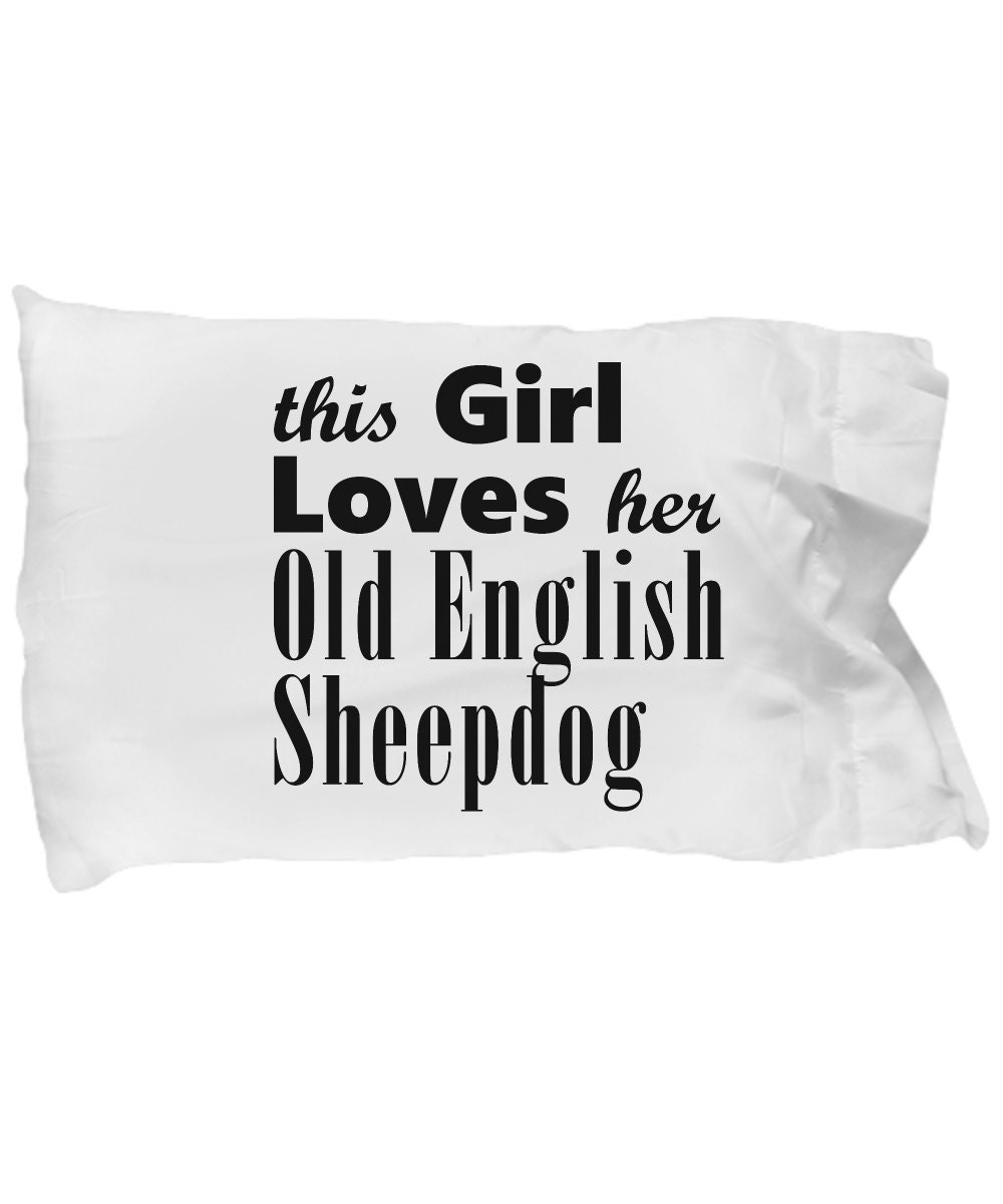 old english sheepdog pillow